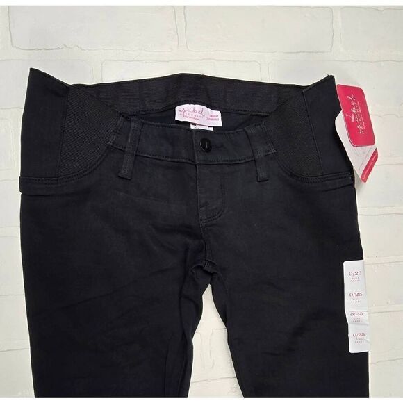 Isabel Maternity Black Side Panel Jeans 0/25 - Picture 3 of 3